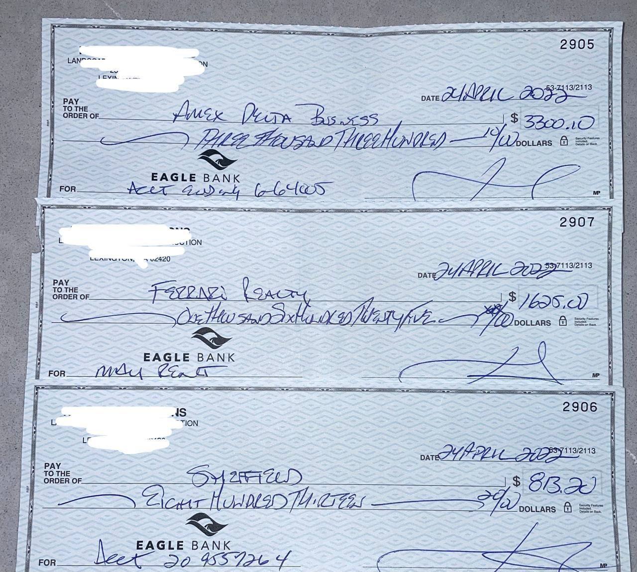 247DailyLogs – EAGLE BANK DEPOSIT CHECK | $2000 – $5000